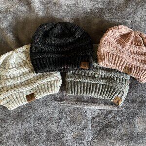 Like New Set of 4 CC Boutique Beanies